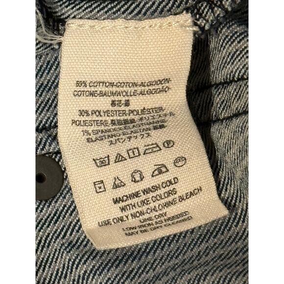 Free People Striped Denim Pants, Size 25 - Picture 6 of 7